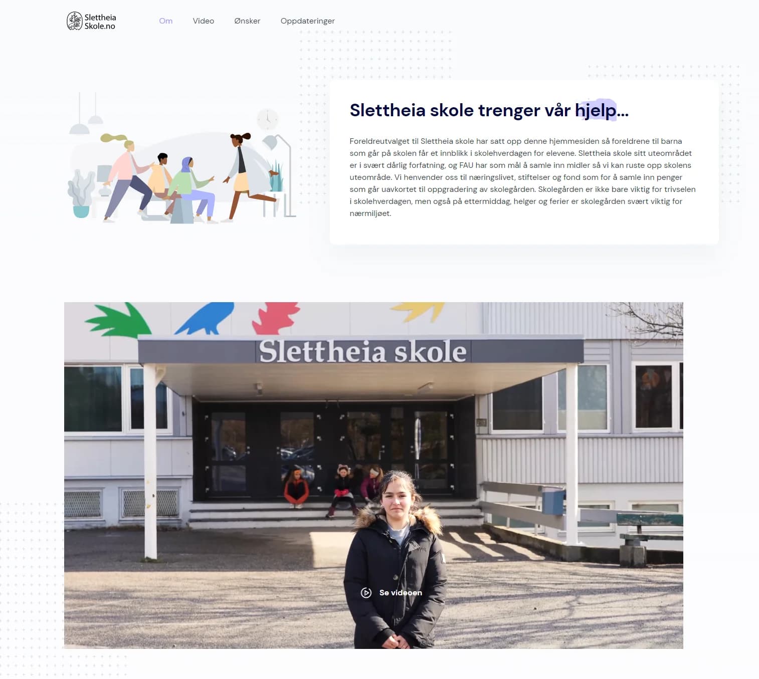 Slettheia Skole Nettside